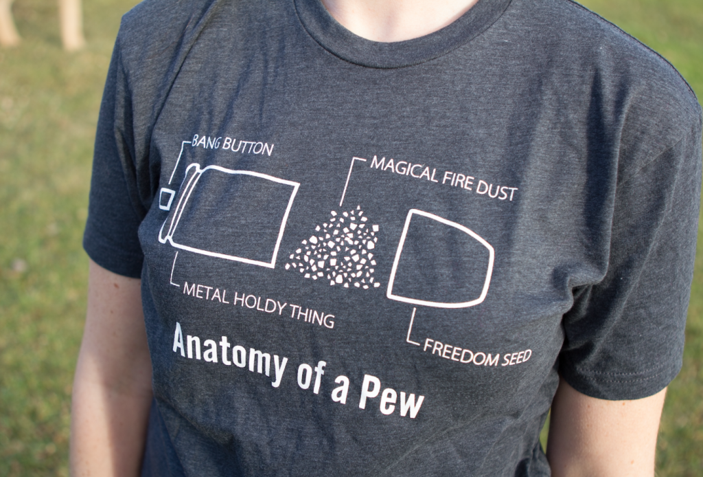 anatomy of a pew shirt